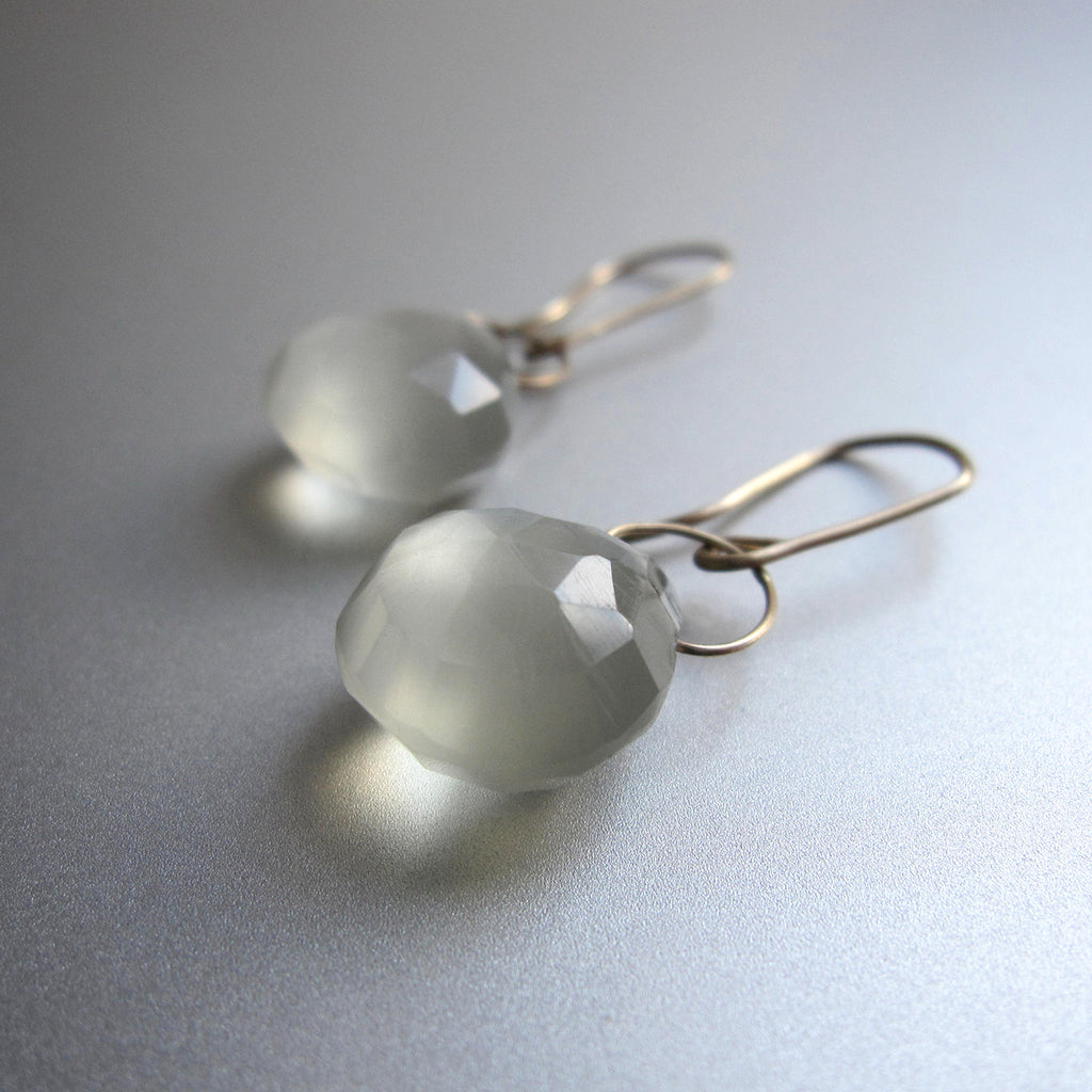 large faceted green ceylon moonstone drops solid 14k gold earrings2