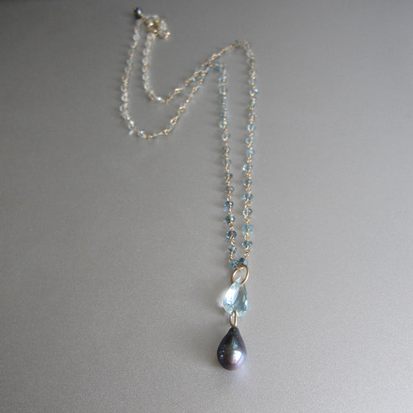 【送料無料】Ron Herman 14kt Akoya Gray Pearl Chain Drop 送料無料】Ron Herman 14kt Akoya Gray Pearl Chain Drop