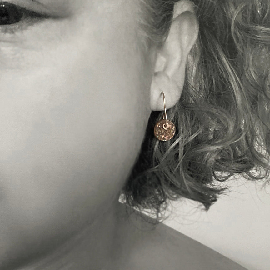 small sunstone discs with sequins solid 14k gold earrings6