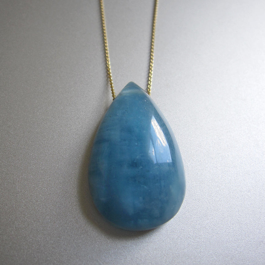 large aquamarine drop pendant on 14k gold chain5