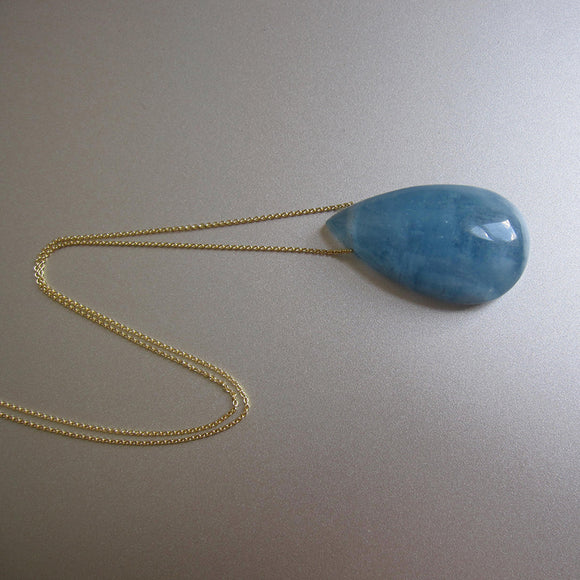 large aquamarine drop pendant on 14k gold chain5