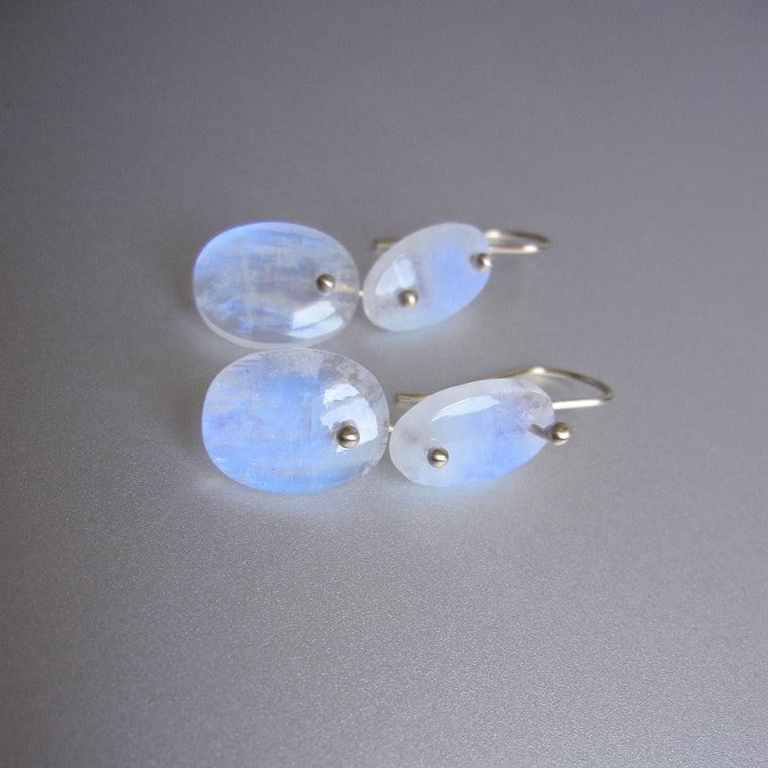 blue moonstone smooth double oval drops solid 14k gold earrings3