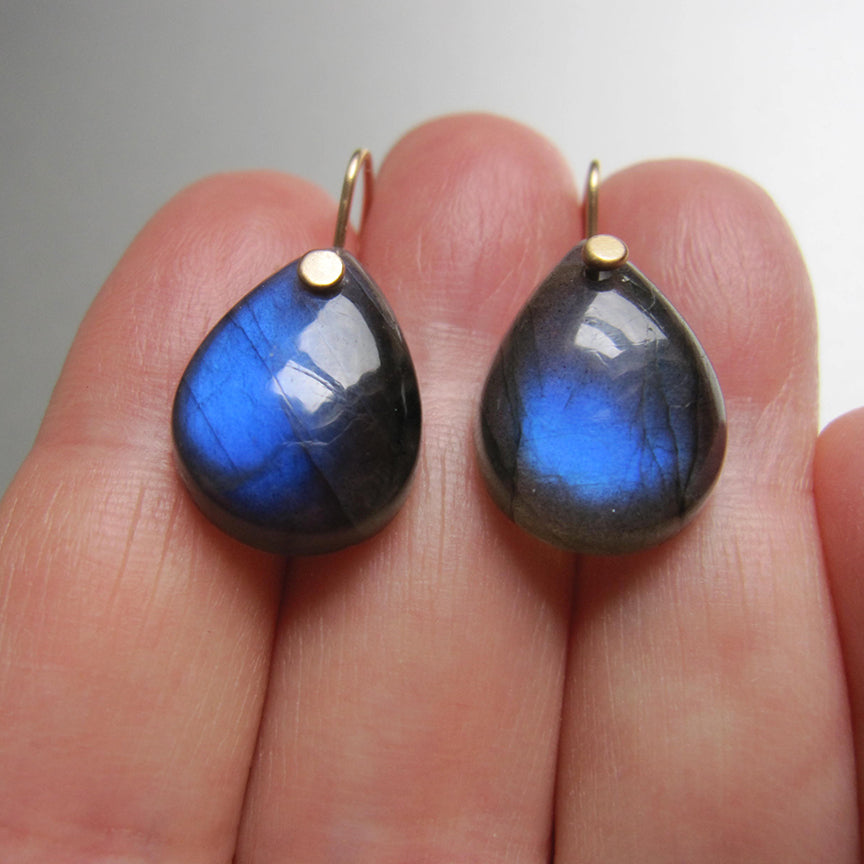 blue labradorite smooth drops solid 14k gold earrings5