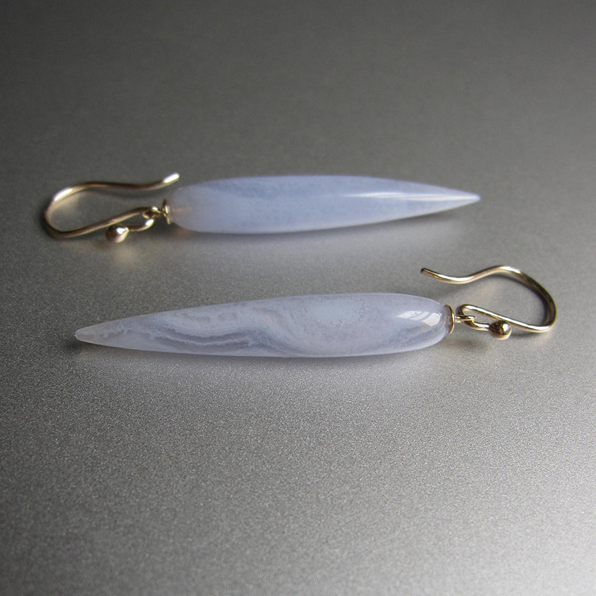 long lace agate spike earrings solid 14k gold4