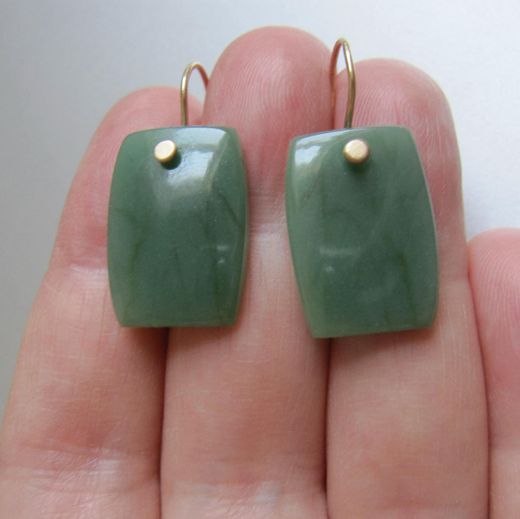 smooth jade tablets solid 14k gold earrings4