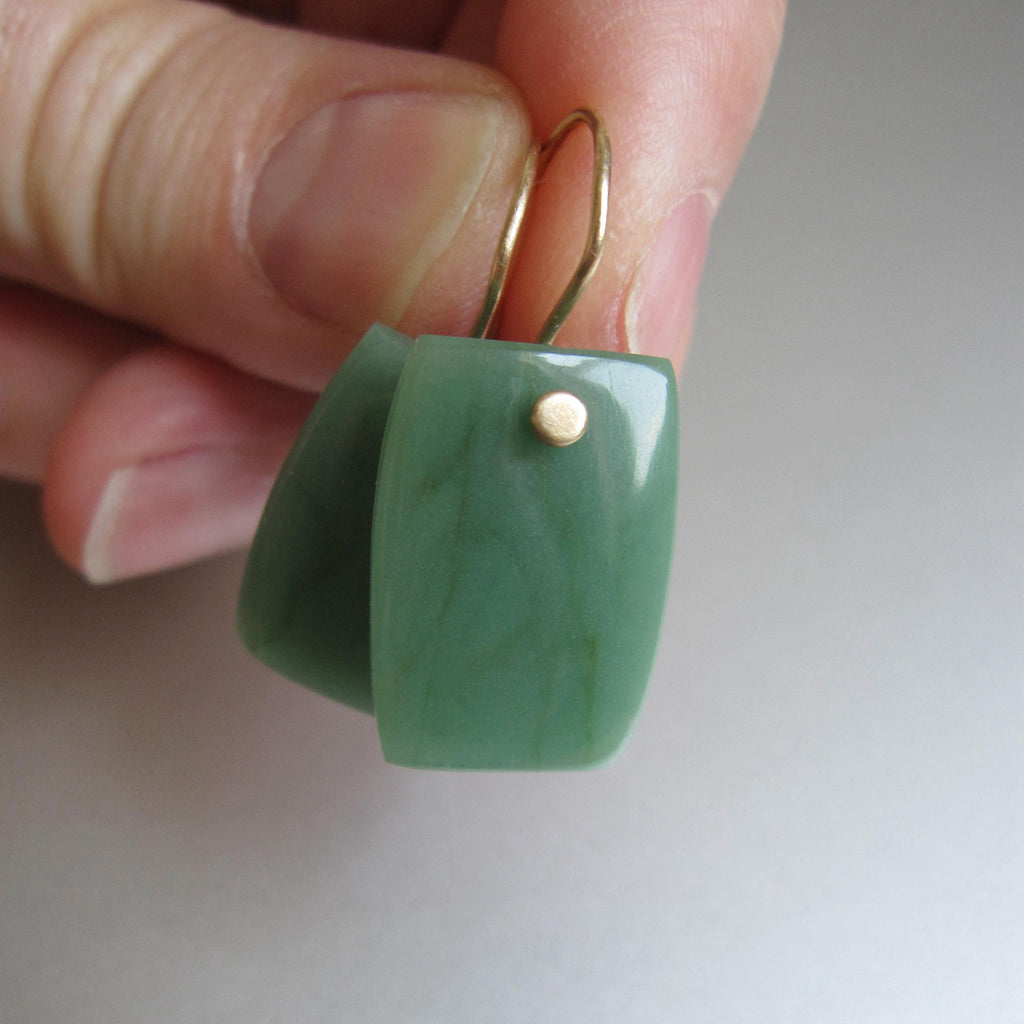 smooth jade tablets solid 14k gold earrings5