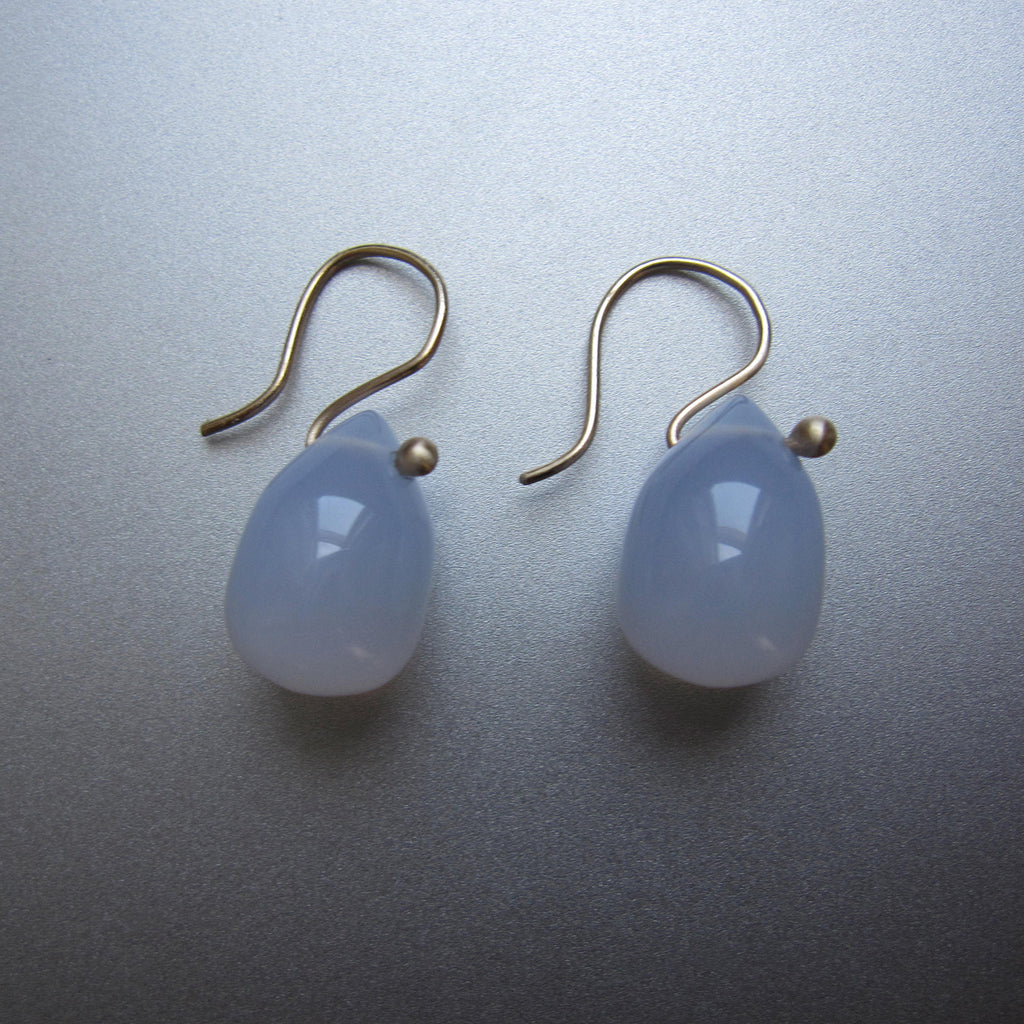 smooth blue chalcedony drops solid 14k gold earrings3