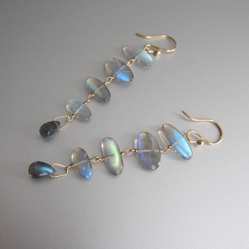 labradorite five stone solid 14k gold earrings2