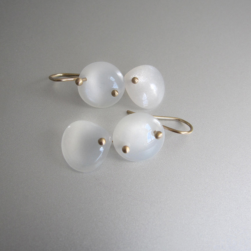 white moonstone smooth double drops solid 14k gold earrings2