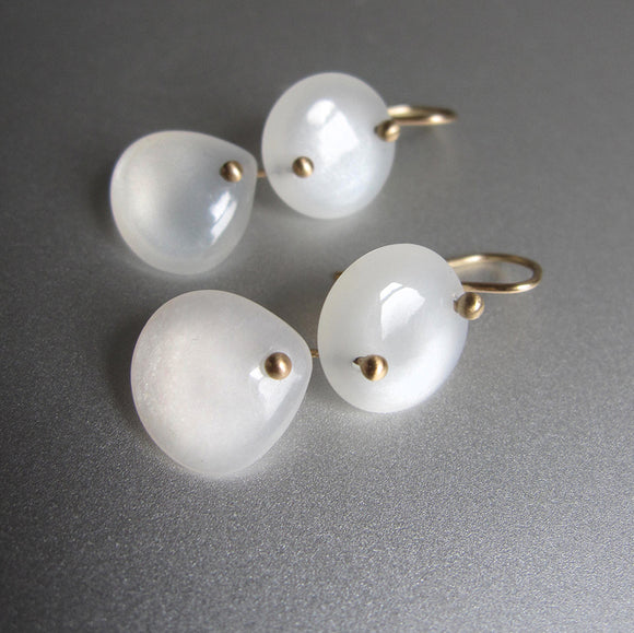 white moonstone smooth double drops solid 14k gold earrings3