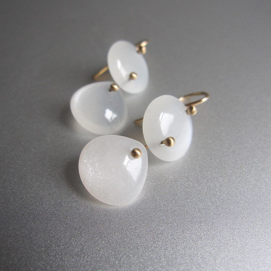 white moonstone smooth double drops solid 14k gold earrings5