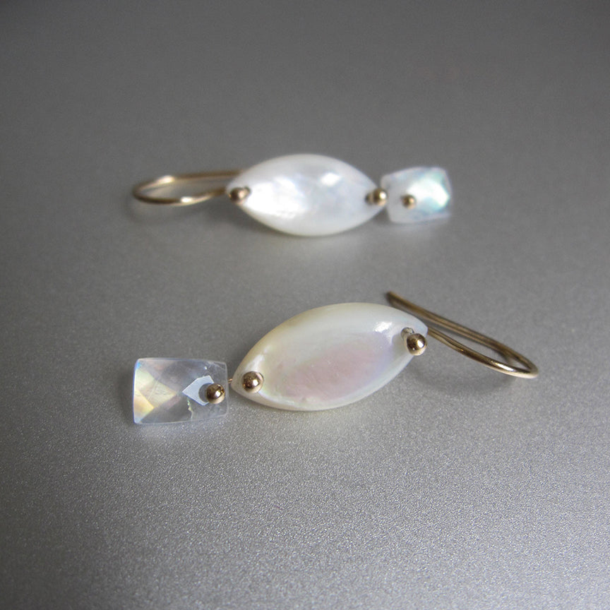 mother of pearl marquise and rainbow moonstone tablet dangles solid 14k gold earrings4