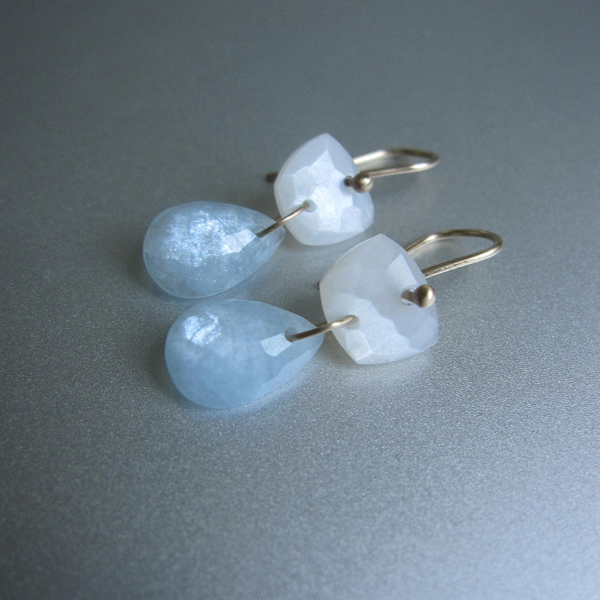 moonstone and aquamarine double drops solid 14k gold earrings3