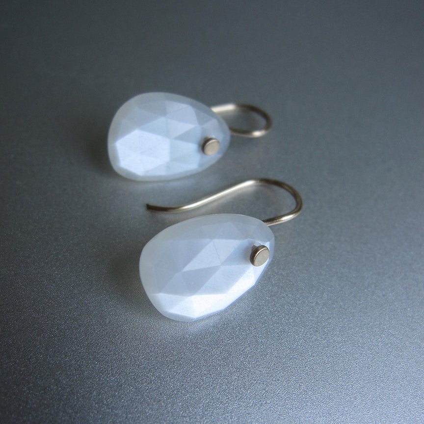small white moonstone faceted drops solid 14k gold earrings3