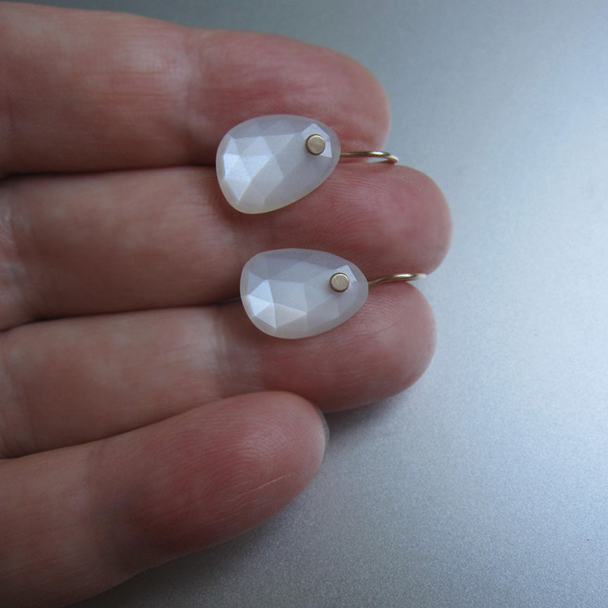 small white moonstone faceted drops solid 14k gold earrings5