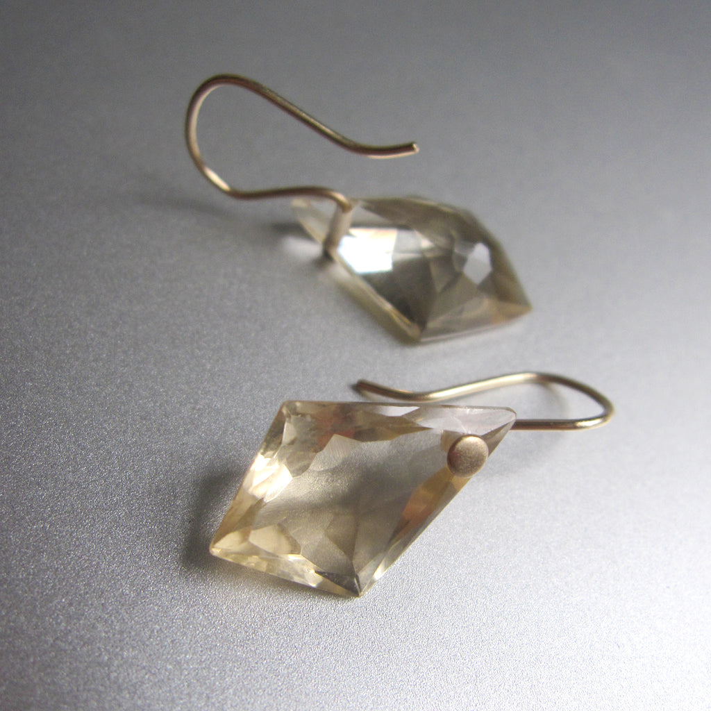 faceted citrine kite drops solid 14k gold earrings5