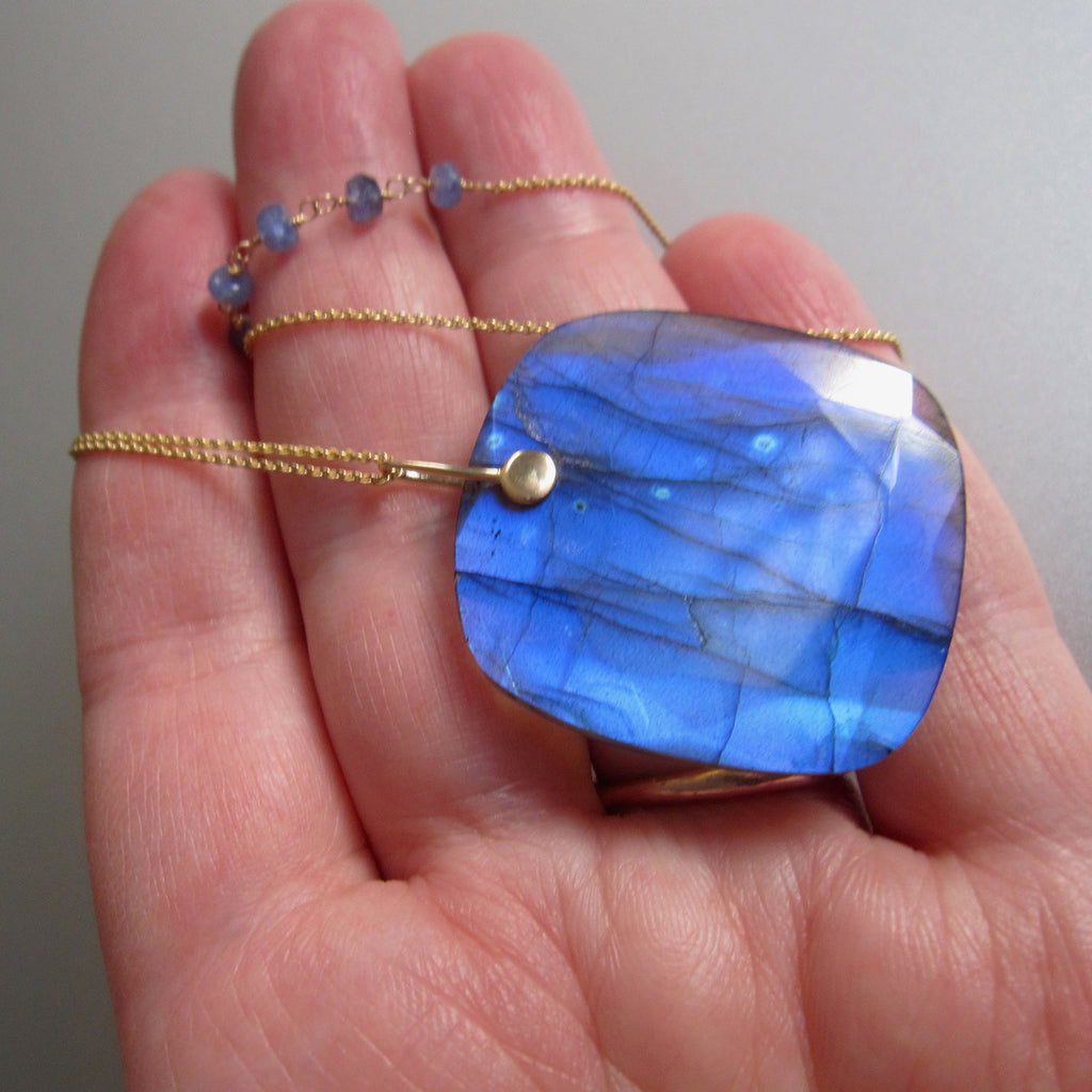 bright blue labradorite square and sapphire solid 14k gold necklace7
