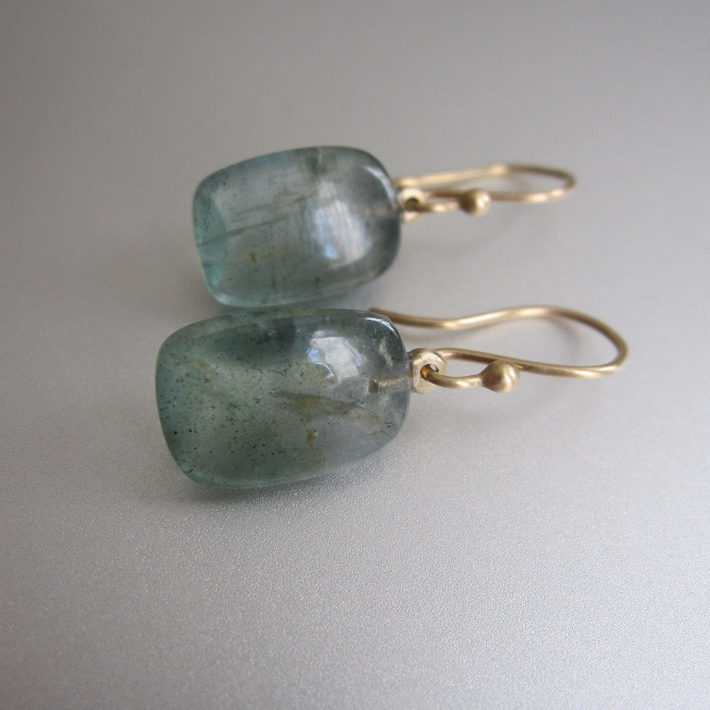 moss aquamarine sugarloaf drops solid 14k gold earrings3