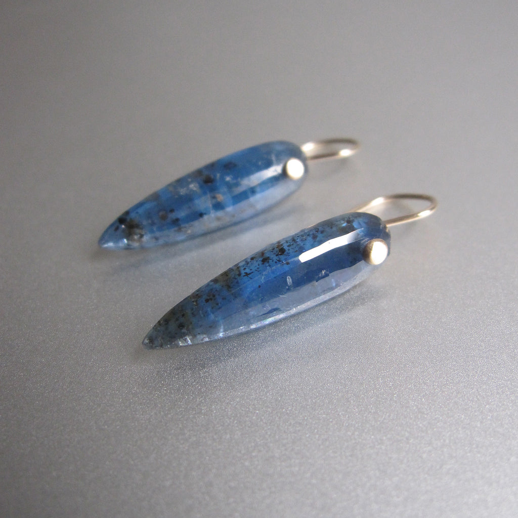 mossy blue kyanite pointed drops solid 14k gold earrings6