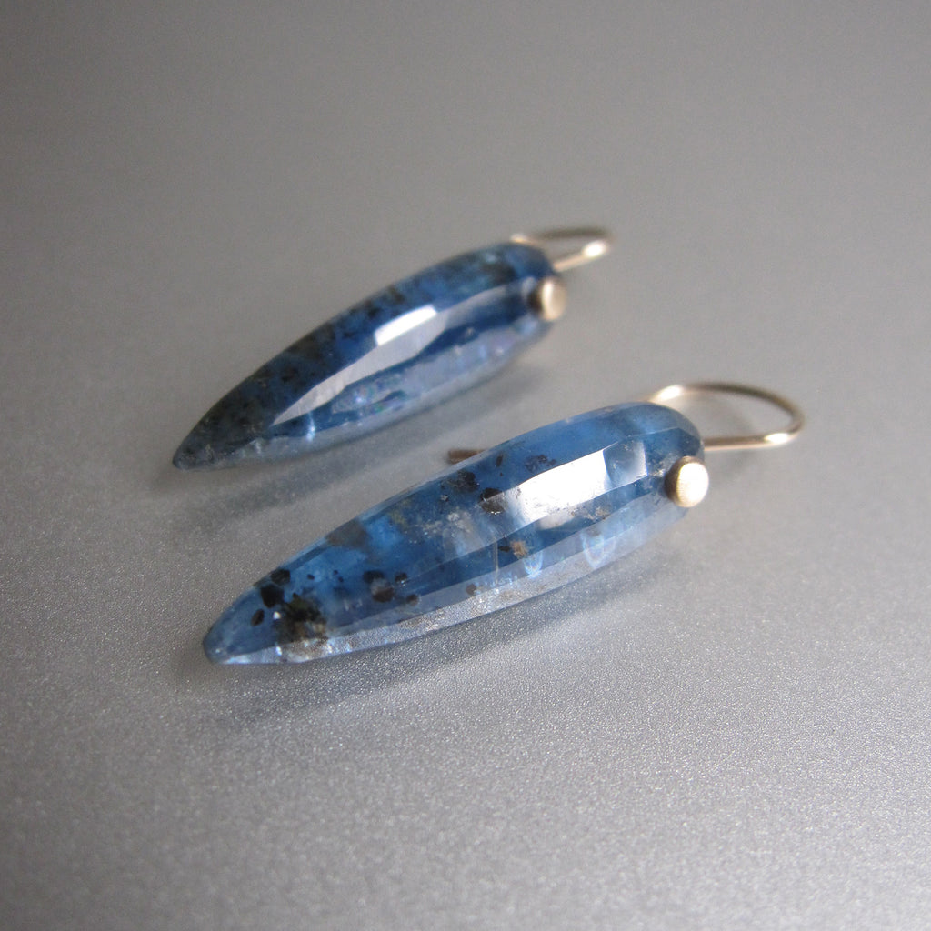 mossy blue kyanite pointed drops solid 14k gold earrings5