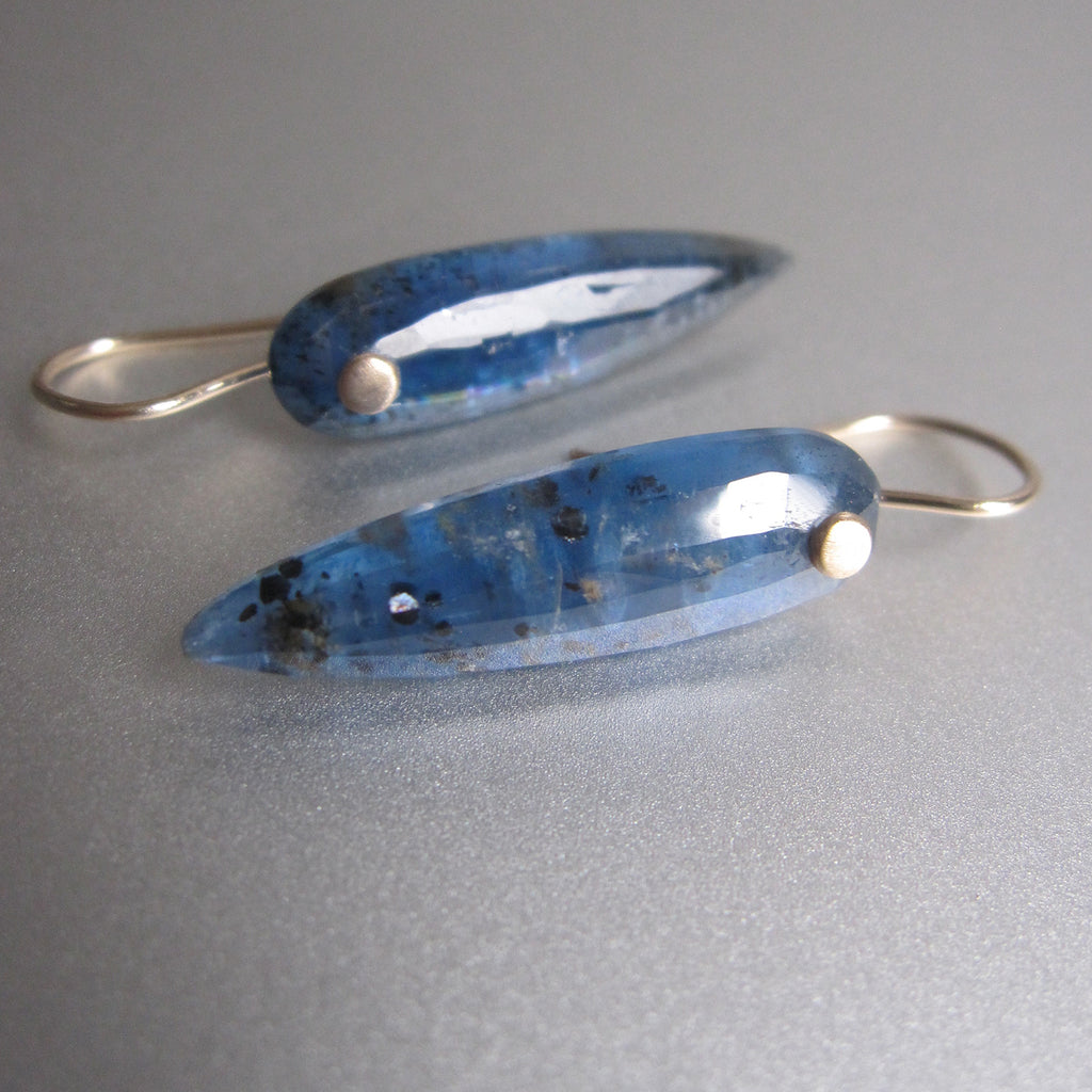 mossy blue kyanite pointed drops solid 14k gold earrings3