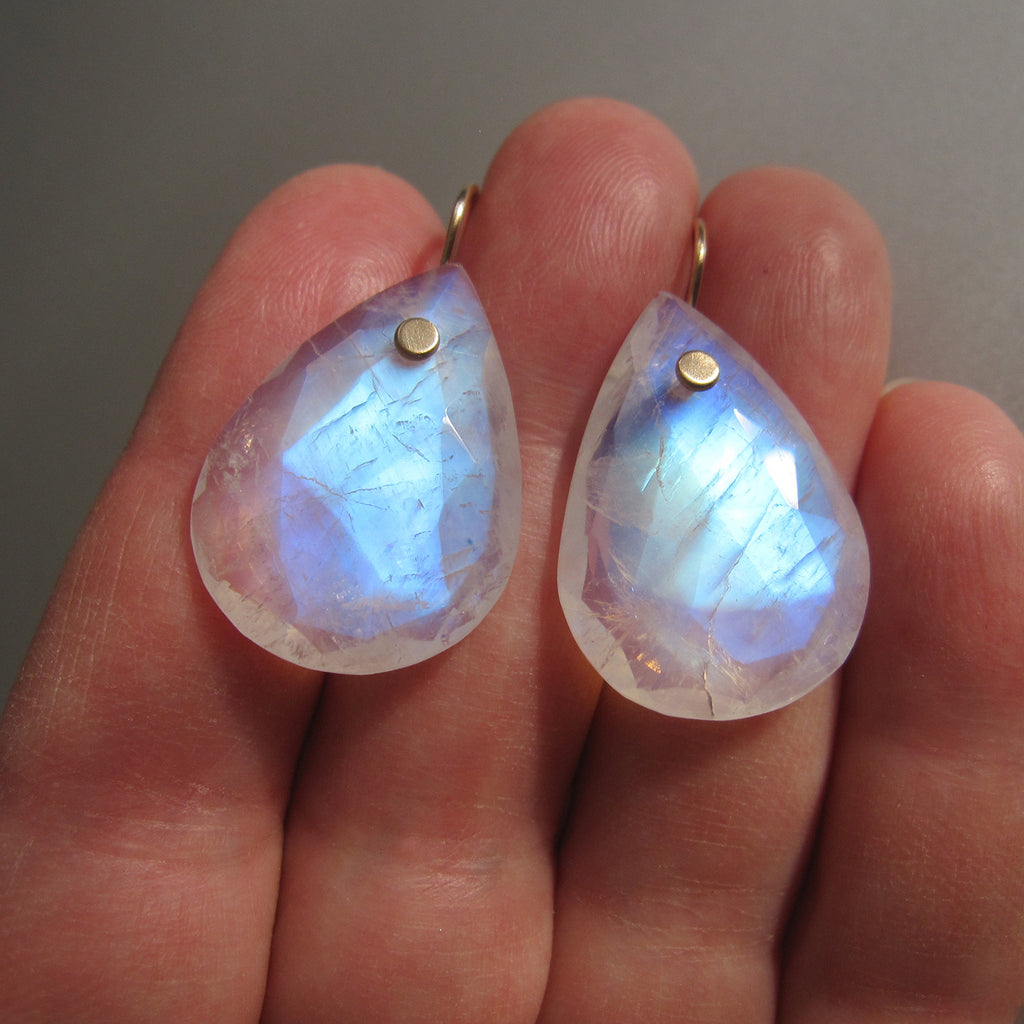 large rose cut blue rainbow moonstone drops solid 14k gold earrings3