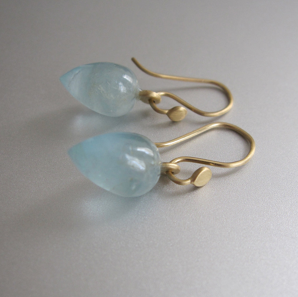 small aquamarine pointed drops solid 18k gold earrings4