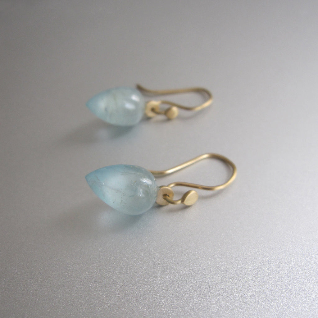small aquamarine pointed drops solid 18k gold earrings5