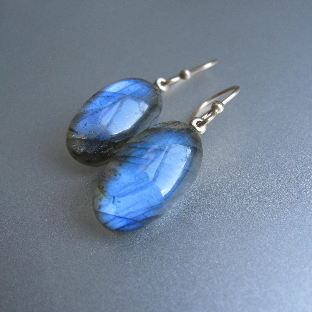 blue labradorite oval drops capped solid 14k gold earrings3
