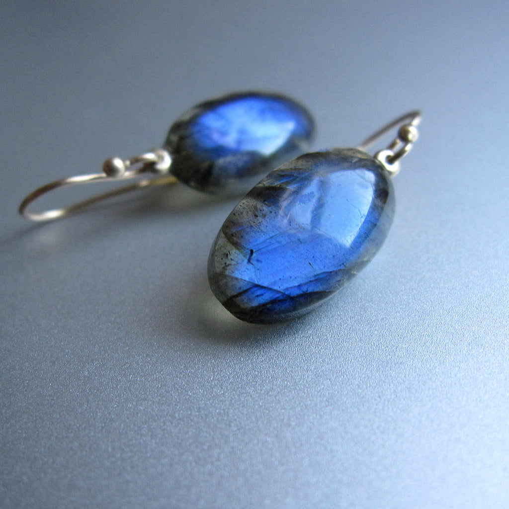 blue labradorite oval drops capped solid 14k gold earrings6