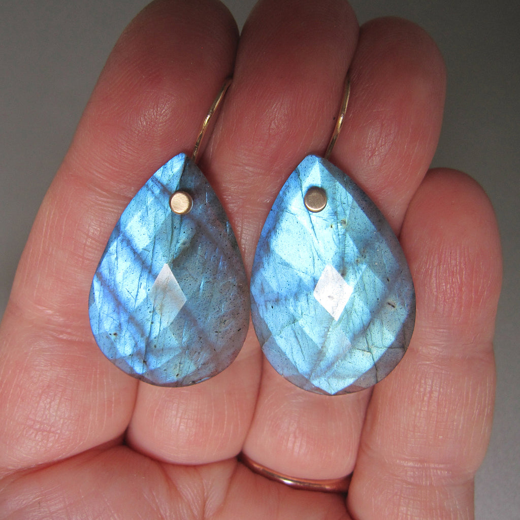 large aqua blue labradorite faceted drops solid 14k gold earrings7