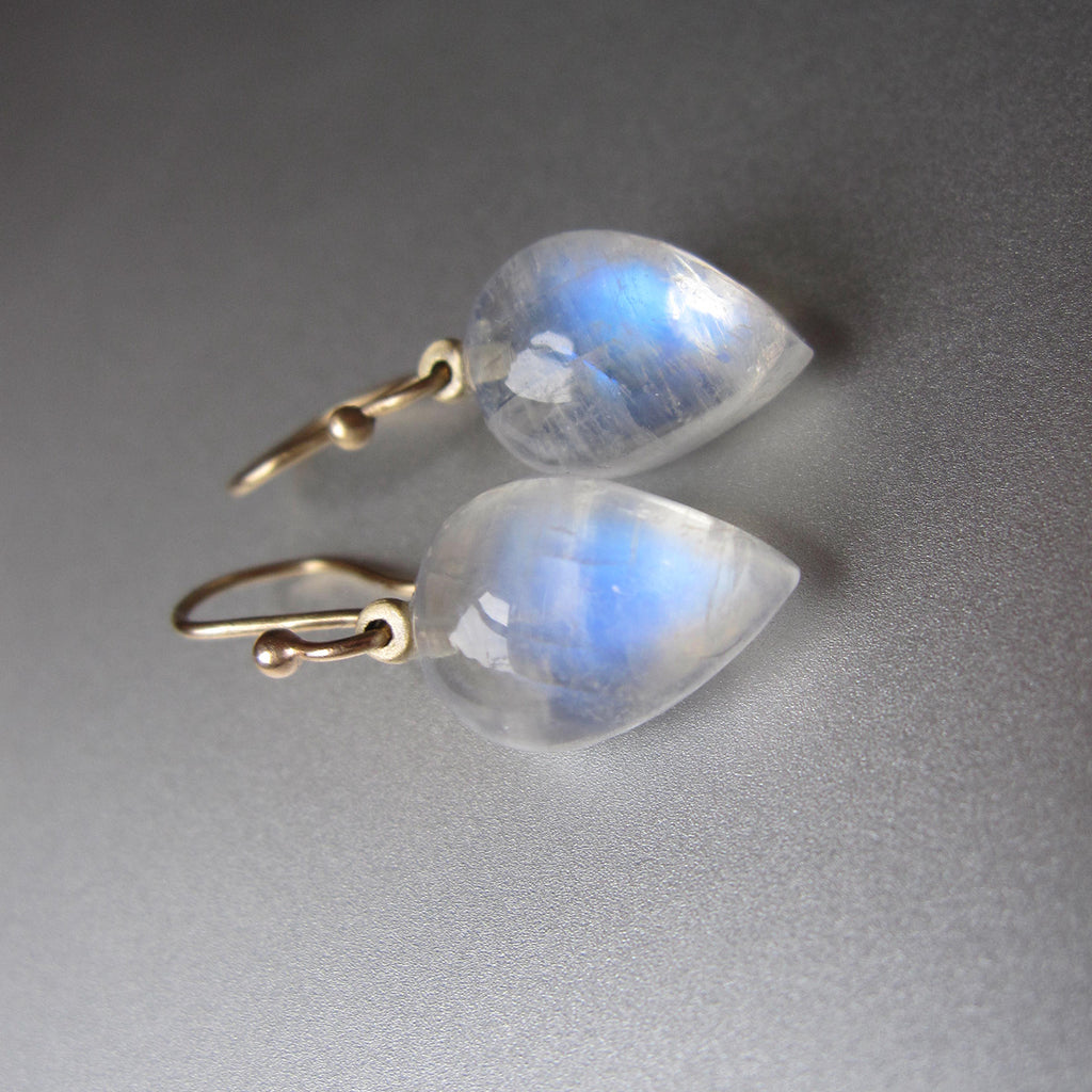 blue moonstone pointed drops solid 14k gold earrings4