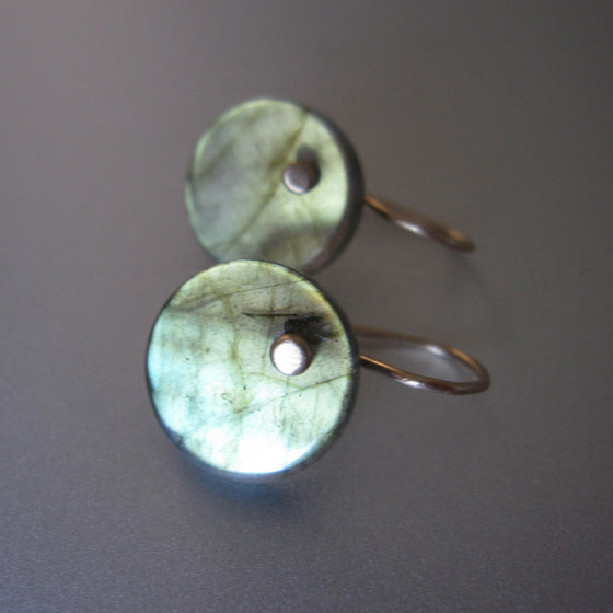 light green labradorite discs solid 14k gold earrings5