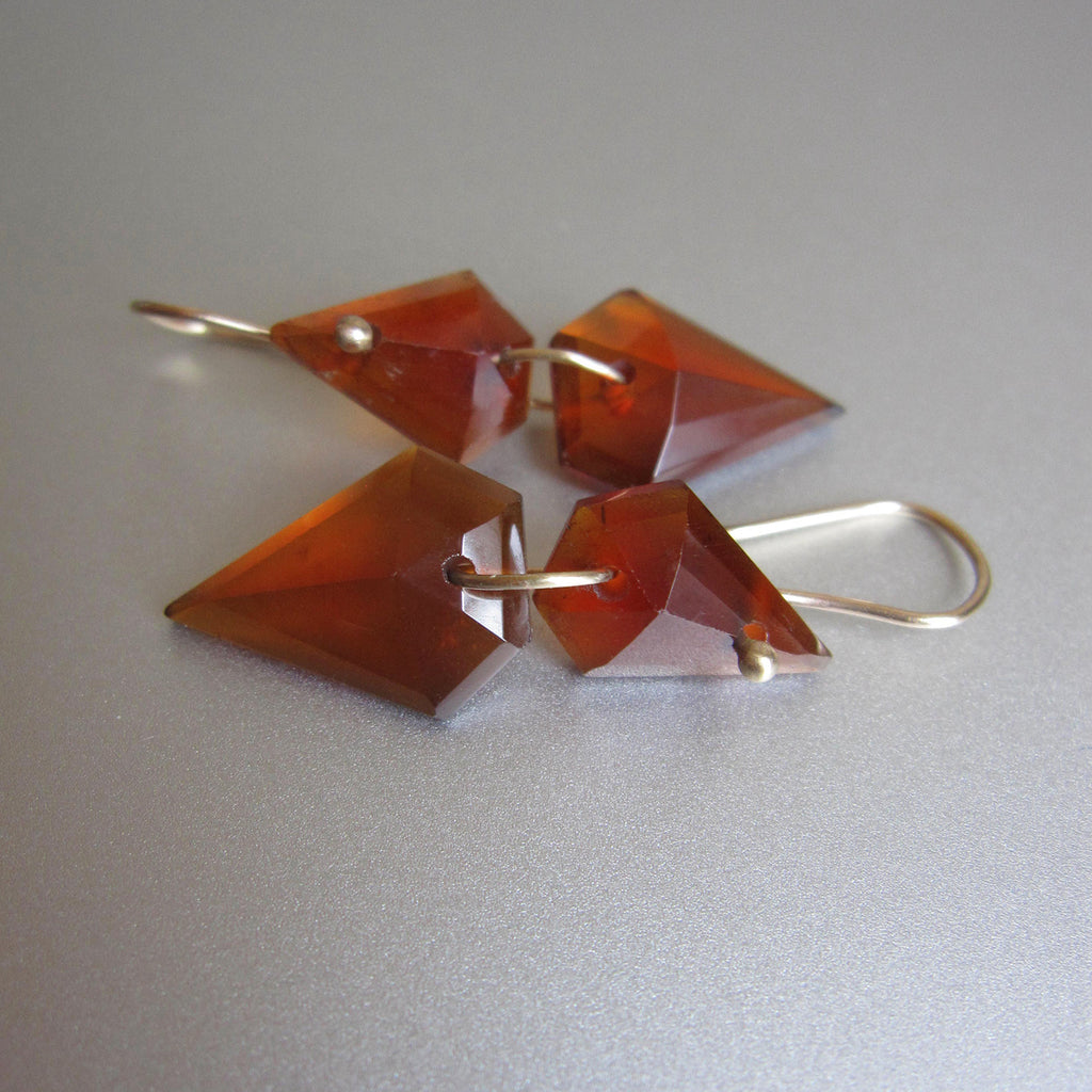 hessonite garnet double kite drops solid 14k gold earrings5