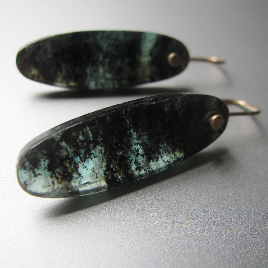 long mossy teal kyanite drops solid 14k gold earrings3