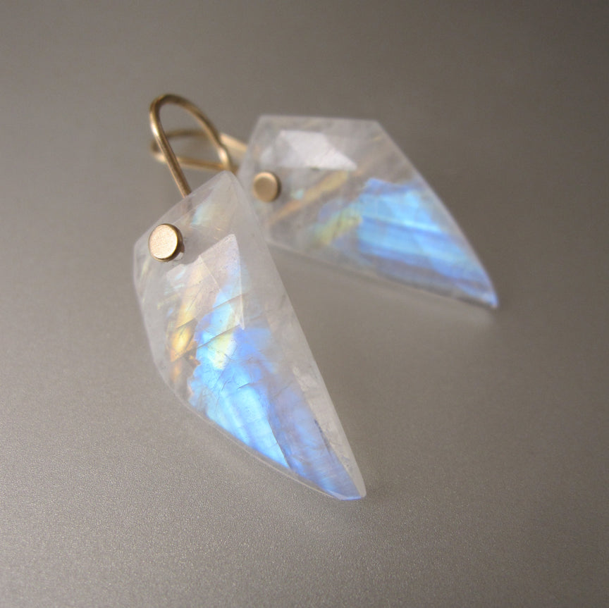 rainbow moonstone angular wing slices solid 14k gold earrings3