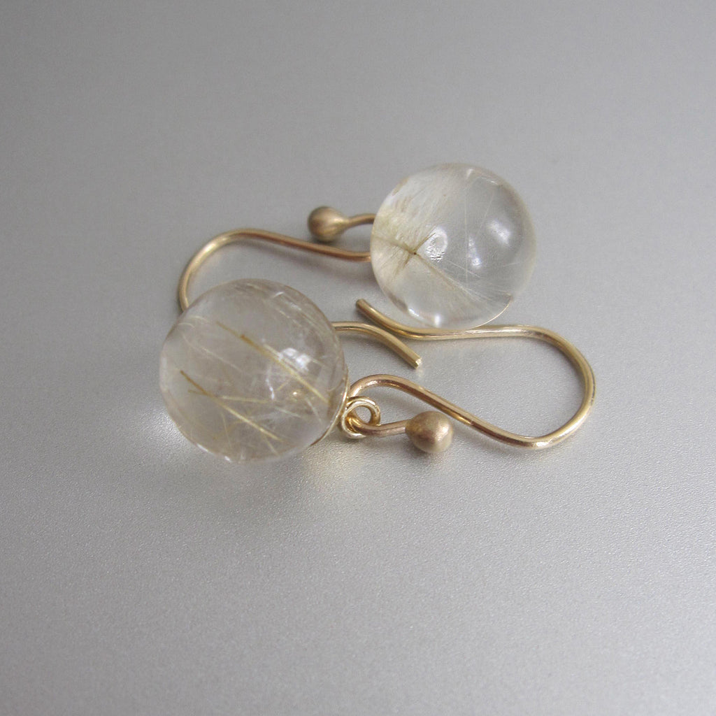golden rutilated pools of light orbs solid 14k gold earrings2