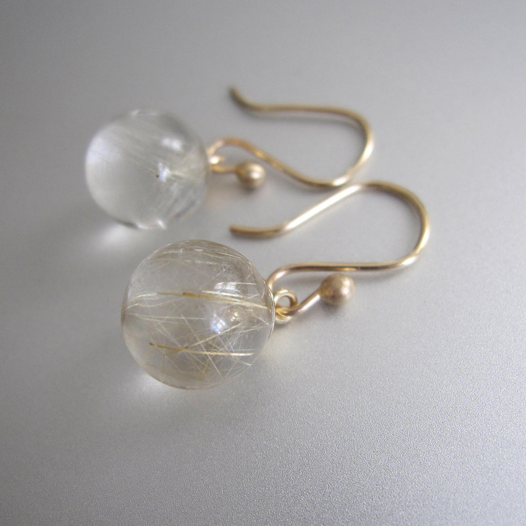 golden rutilated pools of light orbs solid 14k gold earrings3