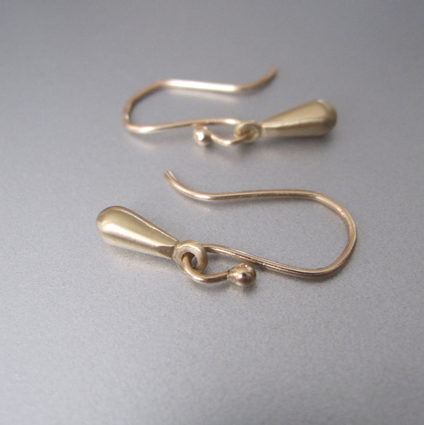 elongated gold drop earrings solid 14k gold earrings4