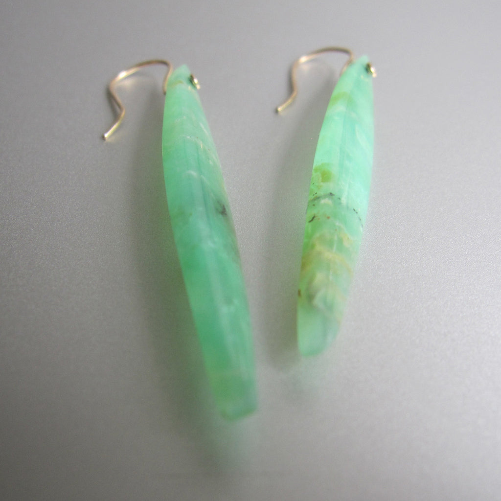 long skinny chrysoprase marquise drops solid 14k gold earrings4