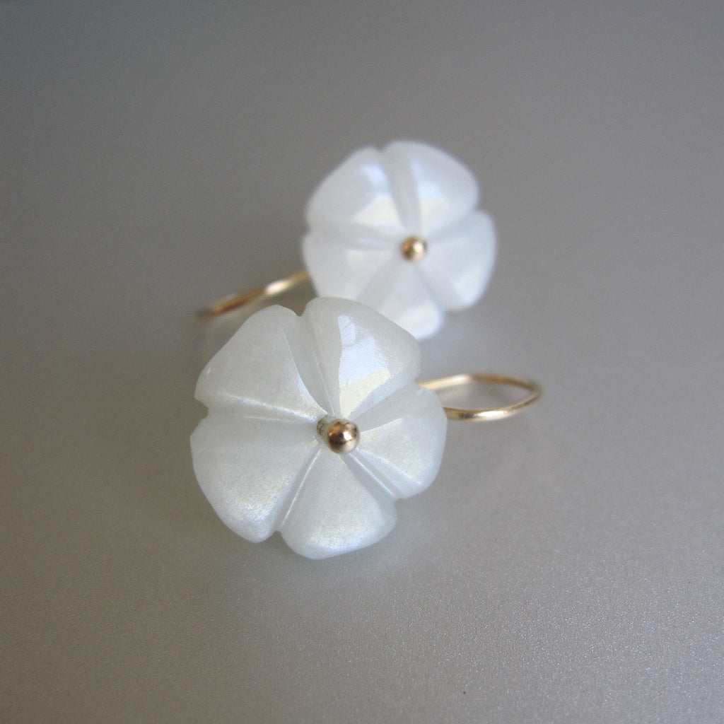 white moonstone carved flowers solid 14k gold earrings4